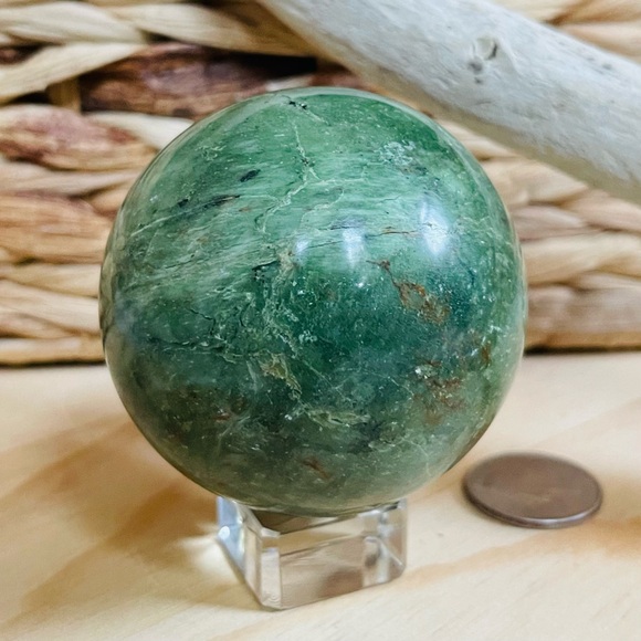 Olive opal sphere - Picture 6 of 6
